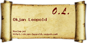 Okjan Leopold névjegykártya